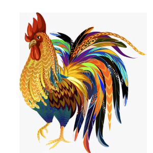 草垛上的大公鸡 头像