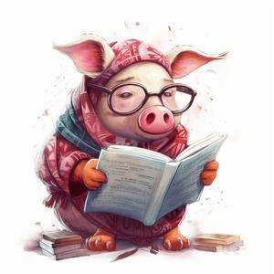 爱读书的猪妈妈头像