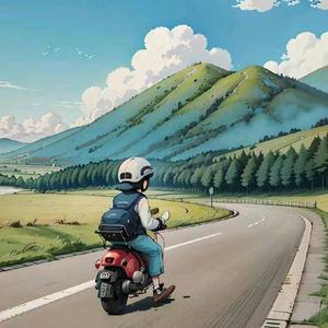 骑行像飞行 头像